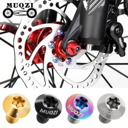 Muqzi 6pcs titan schraube ultraleichtes fahrrad m5 x 10mm scheiben brems rotors ch raube mtb rotors ch rauben fahrrad zubehör