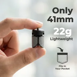 Kunststoff Mini-Stativ mit 1/4'' Schraubhalterung für GoPro Action-Kamera, Video-Handy, Vlog-Handgriff für DJI Pocket 3 4 Gimbal-Halterung