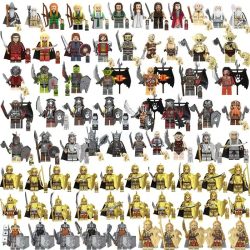 Mini Herr der Ringe Actionfiguren Bausteine Ringwraiths Orks Legion Elfenkönig Prinz Ritter Zwerg Zauberer Filmfiguren Bausteine