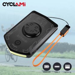 CYCLAMI Fahrrad Licht Radfahren Smart Scheinwerfer Typ-C Lade Front Lampe Für XOSS Garmin IGS Computer Lichter Aufladen