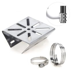 1 Set für die Überwachung von Außenmasten, universelle Adapterplatte, 100/200 mm langer Bügel mit Kamerahalterung aus Edelstahl