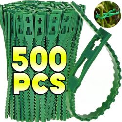 Wiederverwendbare Garten-Kabelbinder, Pflanzenrebe, Baumsträucher, Stützverschluss, Verriegelung, Nylon, verstellbarer Reißverschluss, Kabelbinder, Organizer-Werkzeuge