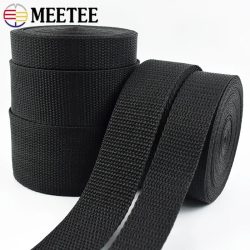 2-10M Meetee 20-50mm Nylon-Gurtband für Taschen, Schultergurt, Meterware, Gürtelband, Dekorationsband, Bindeband, Nähzubehör