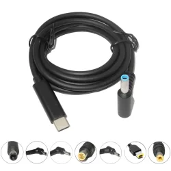 USB-C PD Ladekabel Typ C zu DC Universal-Stromadapter-Konverter für Lenovo Asus Dell HP Acer Samsung LG Laptops