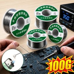 1,0 mm 20g 50g 100g Lötdraht mit Rosinkern, No-Clean FLUX 2,0% Lötdrahtrolle, Reparaturwerkzeug