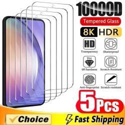 5-teiliger Displayschutz für Samsung Galaxy A55 A54 A13 A53 A52 A12 A22 A33 A32 A51 A52S A35 A72 A71 A14 S10E S20FE gehärtetes Glas
