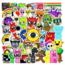 60 Stück Incredibox Sprunki Aufkleber Incredibox Plüsch DIY Aufkleber Scrapbooking Telefon Gepäck Skateboard Wasserdichte Aufkleber