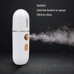 Tragbarer Mini-Luftbefeuchter Nano Mister Gesichtsdampfer-Gerät Beauty Spray Feuchtigkeitsspendendes Gerät Kaltes Sprühgerät Wiederaufladbar