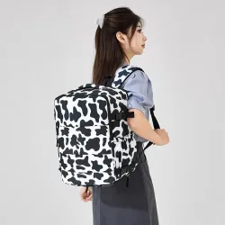 Internationaler Bestseller-Rucksack mit Kuhmuster für Männer, Business-Laptop-Tasche, Pendler-Outdoor-Rucksack für Frauen, Schülerrucksack mit Leopardenmuster