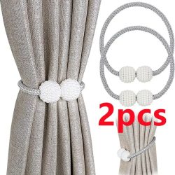 1/2PCS Perle Magnetische Vorhang Clip Vorhang Halter Raffhalter Schnalle Clips Hängen Ball Schnalle Raffhalter Vorhang decor Zubehör