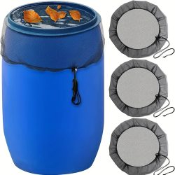 Regentonnen-Abdeckungen, Regenwasser-Sammelbehälter-Netzabdeckung, Regenwasser-Sammelbehälter-Netz mit Kordelzug