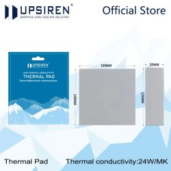 Upsiren 24W GPU CPU Kühlkörper Kühl Leitfähiges Silikonpad 100x100/120x20mm Hochwertiges Original Authentisches Wärmeleitpad