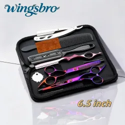 Japanisches Haarscheren-Set Friseurscheren-Kit Friseur-Rasiermesser Haarschneidescheren