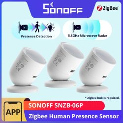 1-10 Stück SONOFF SNZB-06P Zigbee Anwesenheitssensor 5,8GHz Mikrowellenradar Smart Scene ZBBridge-P eWeLink Alice Alexa Google