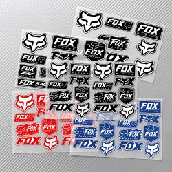 Fox RA-C-ing Ästhetische Graffiti Wasserdichte PVC-Aufkleber für Auto Motorrad Skateboard Helm Notizbuch