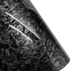 PET Geschmiedete Carbonfaser-Vinylfolie Selbstklebende Wasserdichte Autoaufkleber für Auto- und Motorraddekoration