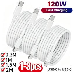 1-3 Stück 120W Dual USB-C zu Typ-C Superschnelles Lade- und Datenkabel für iPhone17 Samsung Huawei Schnellkabel Übertragungskabel 1m/1,5m/2m