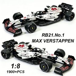 NEUER MK6025 Technischer Klassiker Performance 1900+ Teile RB21 Weißer Sportwagen Bausteine MOC DIY Montage-Modellbausatz Jungen Spielzeug Geschenk