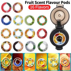 Fruchtduft-Pads, Luftduft, Fruchtgeschmack 0, Zucker-Up-Wasser-Trinkflasche aus Kunststoff, Flawour-Geschmack, Pod-Wasserflaschen, 16 Geschmacksrichtungen, Geschenk