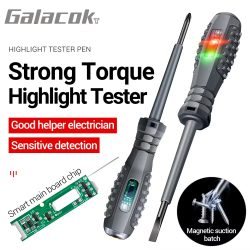 Multifunktionaler Elektriker-Testschraubendreher, AC, berührungsloser Induktionsteststift, Spannungsprüfer, 70?600 V, rot, grün, Induktionslichter