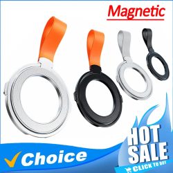 Universeller Starker Magnetischer Handyhalter Zubehör Magnet-Ring-Ständer mit Riemen-Halterung für MagSafe iPhone 17 16 15 14 13