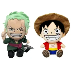 Heißer 25 cm One Piece Anime Figur Zoro Luffy Chopper Plüsch Spielzeug Nette Cartoon Plushie Gefüllte Puppen Anhänger Kinder Weihnachten geschenke