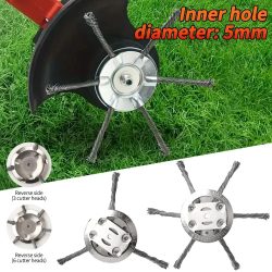 1 Stück 6 Zoll Universal Unkraut Bürsten kopf Stahldraht Rad Gras Trimmer Kopf Entfernung Moos Rost Rasenmäher Gras Bürste Scheibe Unkraut