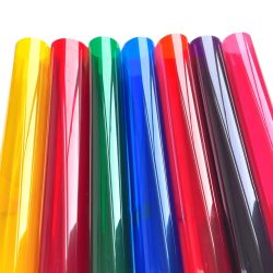 7,8 x 11,8 Zoll mehrfarbige dekorative Glasfolie aus PET mit UV-Schutz, transparent, für den Direktversand, für Fenstertönungsfolie für Zuhause, Büro, Geschäft