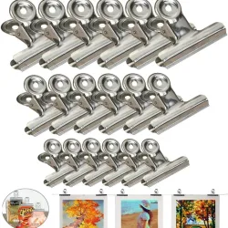 5 stücke Edelstahl Clips Chip Clips Binder Papier Klemmen Stoff Nähen Clips Tasche Clips Für DIY Handwerk Office Home Decor