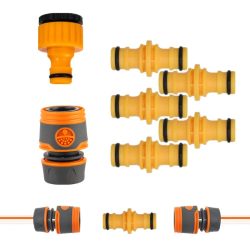 6-teiliges 1/2-Zoll-Garten-Schnellkupplungs-Set, männliche Schlauchkupplung, Wasserhahnadapter, Verlängerungsset für Schlauchreparatur und -ersatz