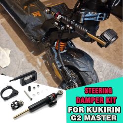 Für Scooter Kukirin G2 Master Lenkungsdämpfer-Halterung CNC Carbon-Faser-Stabilisator Einstellbarer Lenkungsdämpfer-Bausatz