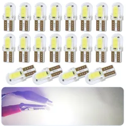 2/10/20 Stück ultrahelle 360-Grad-Beleuchtung T10 W5W 168 COB-LED-Signale für Auto-Seitensignal-Blinker, Brems-Leselampen