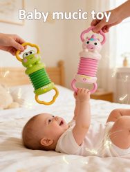 Baby-Akkordeon-Spielzeug Einhorn Musikinstrument Frühpädagogisches Sensorik-Spielzeug für Kleinkinder Interaktives Handspielzeug Geburtstagsgeschenk