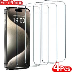 4Pcs Gehärtetem Glas Für iPhone 15 14 13 12 11 Pro Max Screen Protector Für iPhone 6 7 8 plus X XS Max XR Schutz Glas Film