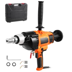 SucceBuy 2000 W/2600 W Hand-Kernbohrmaschine, Bohrdurchmesser, Nass- und Trocken-Diamant-Kernbohrmaschine, robuster Beton-Kernbohrer