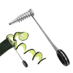 Spiralschneider Klinge Gurke Karotte Kartoffel Gemüse Spiralmesser Küchenwerkzeug Edelstahl Lockenwickler Handküchenzubehör