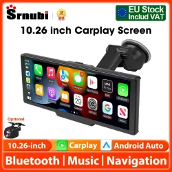 10,26 Zoll Auto-Spielbildschirm, kabelloses CarPlay und Android Auto Dash Cam Rückfahrkamera Multimedia Stereo, AUX FM Radio, Auto-Touchscreen