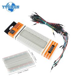 MB-102 Breadboard 400 830 Punkte lötfreies PCB Bread Board Jumper Wire Kabel Prototype Board DIY für Arduino Kit