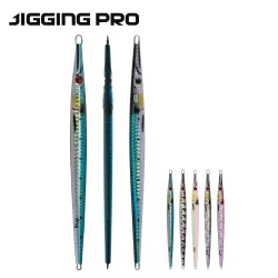 JIGGINGPRO Vertikale Nadel Metall Jigs Salzwasser Shore Schnell Sinkende Jigging Köder 40g 60g 80g 100g 150g Angeln Köder