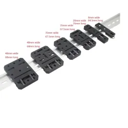 Führungsschiene mit Schnalle der einfachen Montagehalterung für Leiterplatten, DIN-Schienenmontage, PCB-Träger, PCB-Halterung, Schwarz, Grau