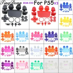 Komplettes Set für PS5 V3.0 BDM-030 Controller: Joystick-Kappen, L1 R1 L2 R2 Trigger-Tasten, Richtungs- und Aktionstasten, Home-Gamepad-Tasten