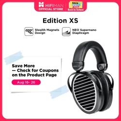 HIFIMAN Edition XS Over-Ear-Over-Ear-Open-Back-Planar-Magnet-HiFi-Kopfhörer in voller Größe mit verstellbarem Kopfband im Stealth-Magnet-Design