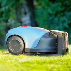 Hookii Rasenmähroboter Schneiden des KI-Logiksystems, 4400-mAh-Hochladeakku und Ladestation, bis 1000 m² Rasenfläche