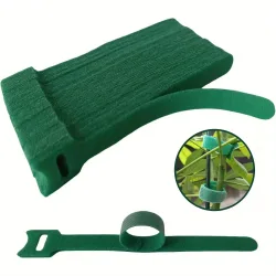 50/100 Stück Wiederverwendbare Verstellbare Rutschfeste Nylon-Pflanzenbinder mit Klettverschluss, Ideal für Gartenanwendungen