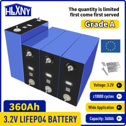 LiFePO4-Akku, 3,2 V, 360 Ah/320 Ah, Klasse A, brandneu, mit Lagern in der EU und den USA. Für Camping, Wohnmobile, Anhänger, Yachten, Golfcarts, Gabelstapler und Solaranlagen