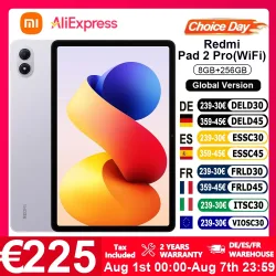 Globale Version Xiaomi Redmi Pad 2 Pro WLAN 12,1 Zoll Snapdragon ®   7s Gen 4 Mobile Plattform 2,5K Kristallklares Display 120Hz Bildwiederholrate 12000mAh Akku Xiaomi HyperOS Dolby Vision Advanced