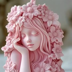 Exquisite Göttinnen-Silikonform, flaches Relief, wiederverwendbare Valentinstag-Figur und Aromatherapie-Kerzenform, leicht zu reinigen.
