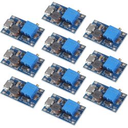 10 stücke MT3608 Einstellbare Step Up Modul Spannung Regler Micro USB Typ-c Stecker 2V-24V zu 5V-28V 2A Step-Up DC-DC Boost Converter