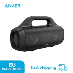 Anker Soundcore Motion Boom Outdoor-Bluetooth-Lautsprecher mit Titan-Audio-Treibern, BassUp-Technologie, IPX7-Wasserschutz, 24-S