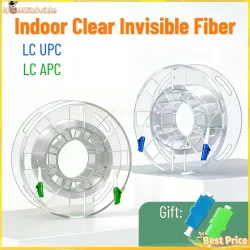 LC UPC APC Transparentes Glasfaserkabel für den Innenbereich G657A2 Unsichtbarer Singlemode-Einzelkern-Jumper